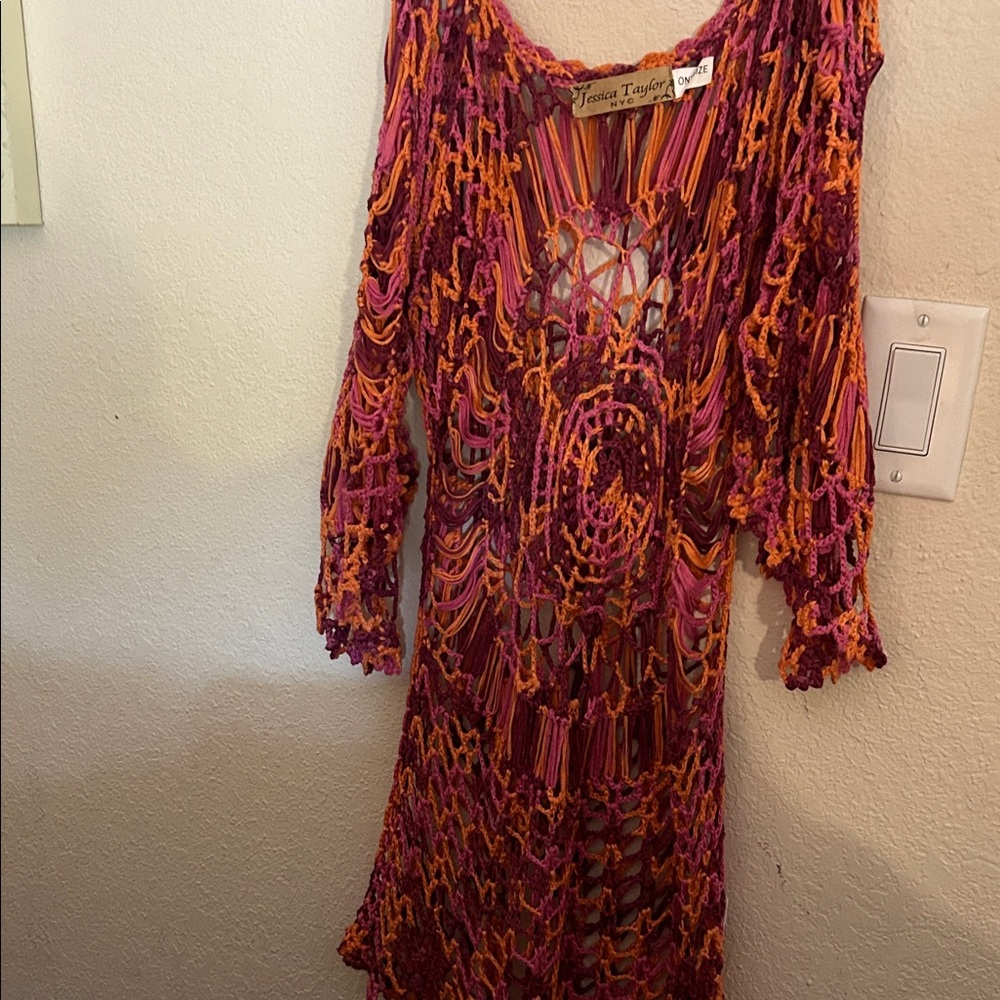 Multicolor Crochet Dress